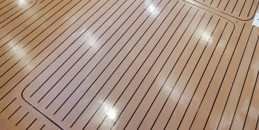 Kolor Floors resin yacht decking.