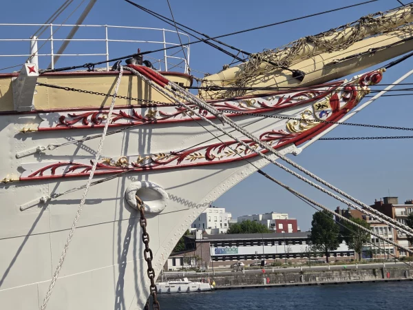 The Duchesse Anne's newly restored figurehead.